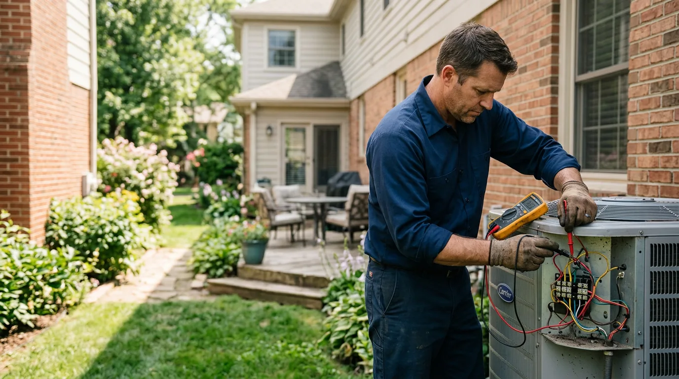 HVAC technician working near Payne, OH